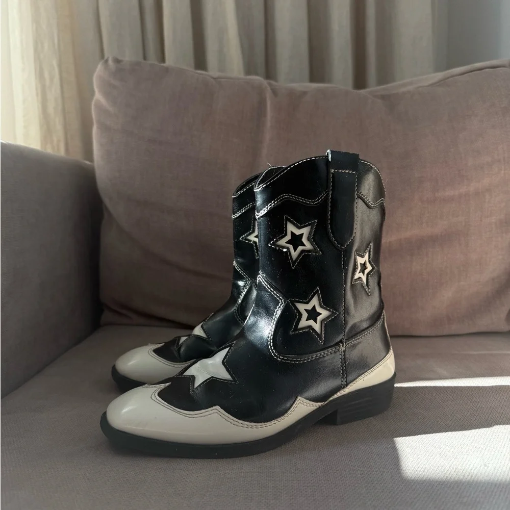Zara Kids Cowboy Boots, EU 34 / US 3
